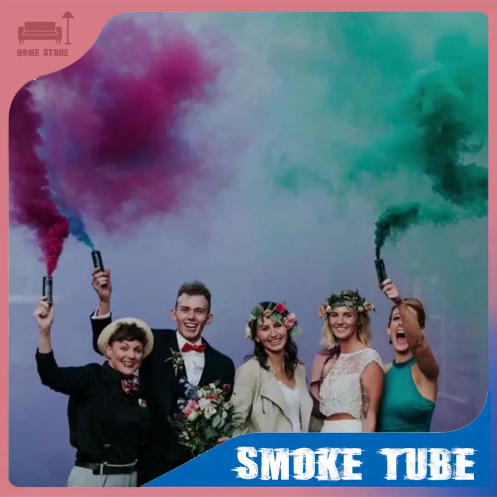 

Colorful Handheld Smokes Stage Atmosphere Prop for Studio Wedding Celebrations and Gender Reveal Party Supplies Decorations