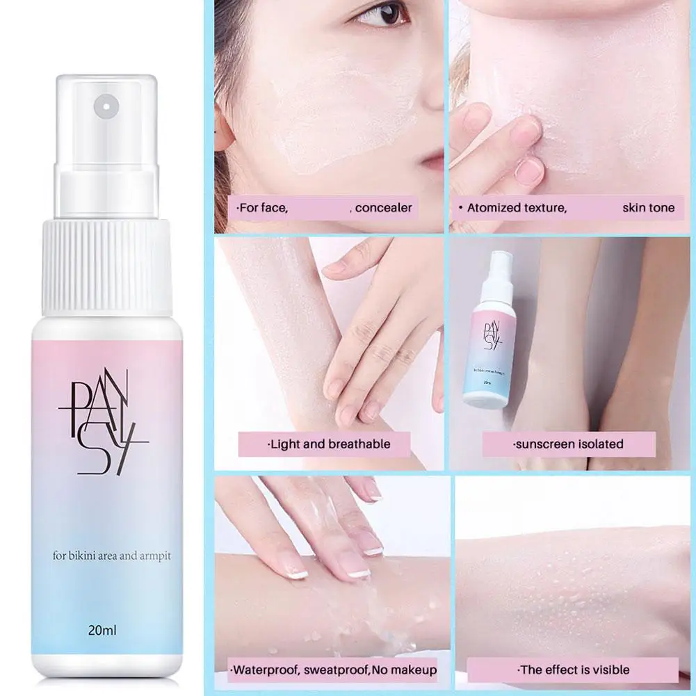 20 ml Whitening Essentie Zonnebrandcrème Spray Lichaam Hals Hydraterende Hydraterende Anti UV Huidbescherming Whitening Essentie G8Q3