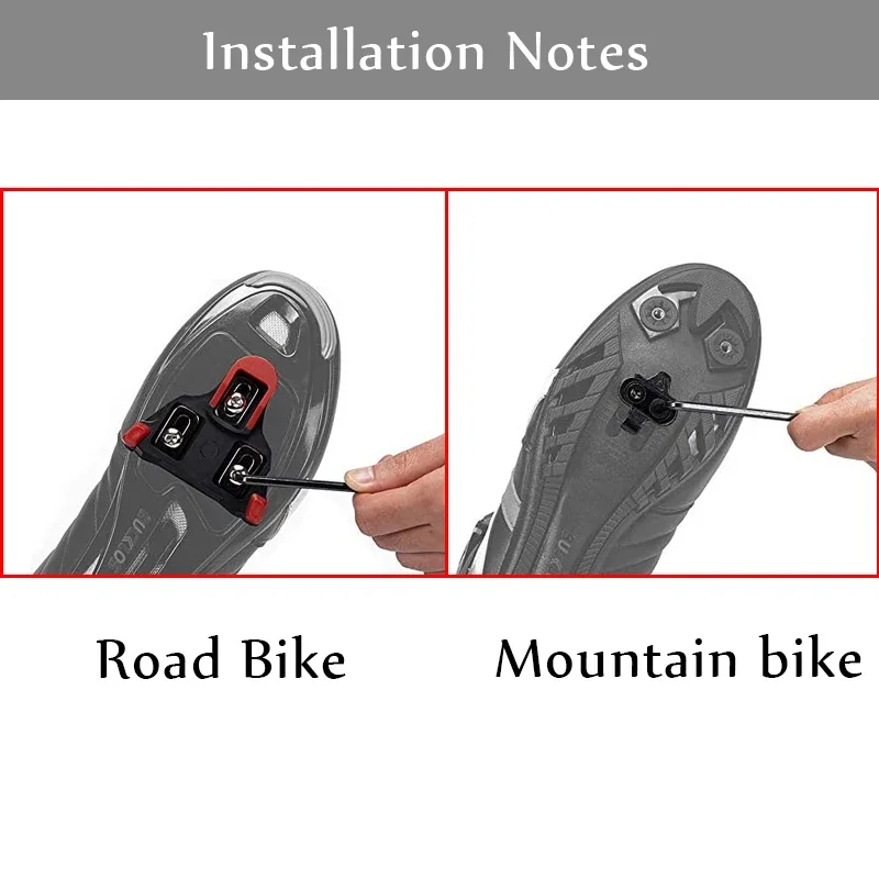 1pair BUCKLOS Bicycle Lock Pedal Cleats SPD-SL LOOK Delta Road Bike Shoes Cleat SPD Mountain Bike Pedal Cleat Cycling Parts