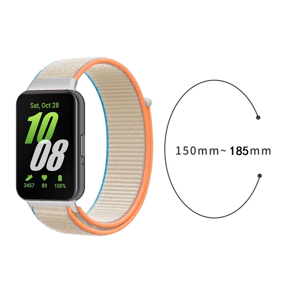 สายรัดข้อมือไนลอนสำหรับ Samsung Galaxy Fit 3สายรัดข้อมือกีฬาระบายอากาศสายรัดข้อมือสำหรับ Samsung Galaxy Fit 3สายนาฬิกา