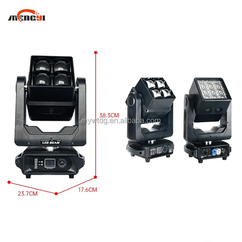 The New Market 4pcs Moving Head Beam Light Double-Sided Non-Polar Rotating Dyeing Special Effect Light 60w Led Moving Head Light