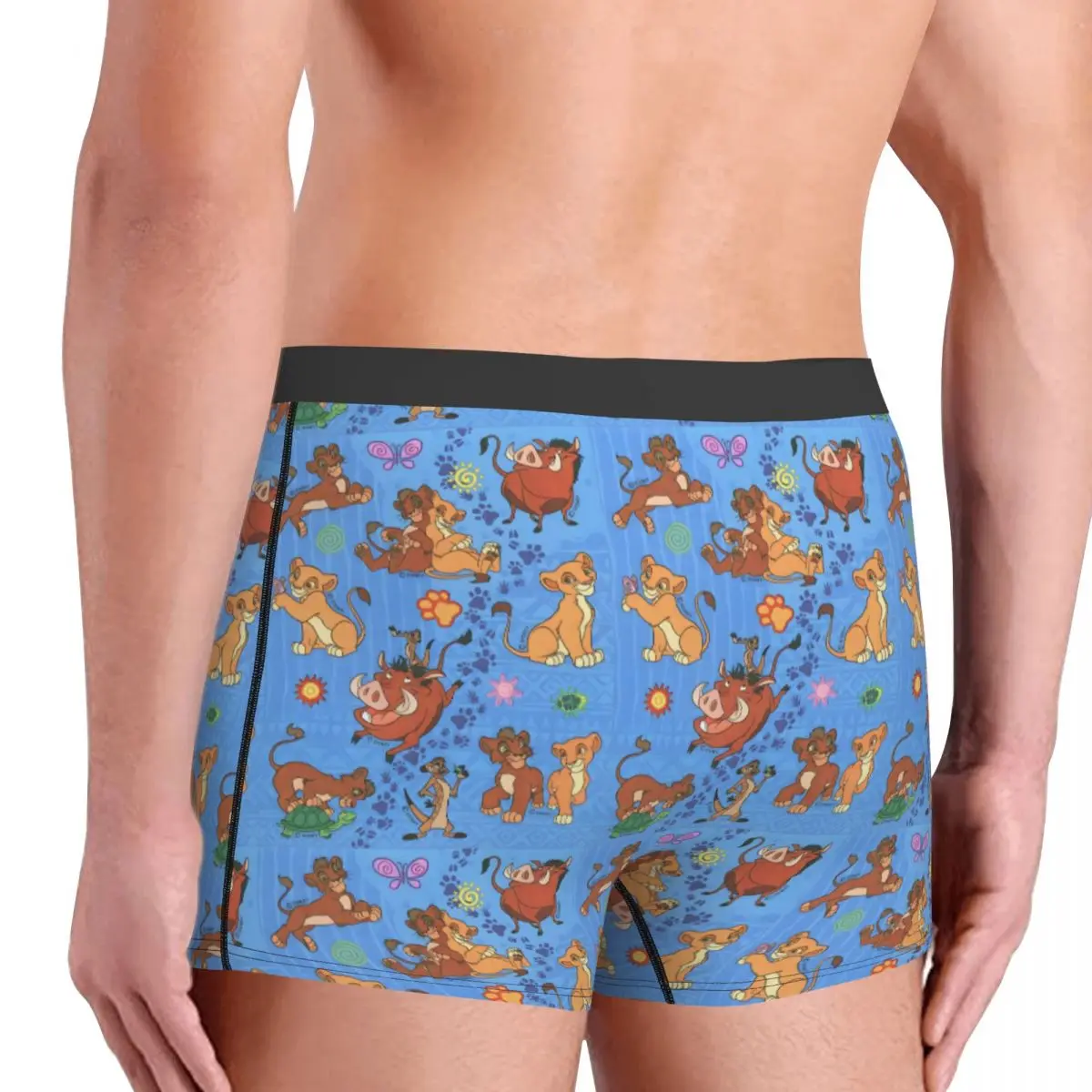 Calzoncillos tipo bóxer con diseño del Rey León personalizados para hombre, calzoncillos Retro Simba Cub, ropa interior, calzoncillos geniales