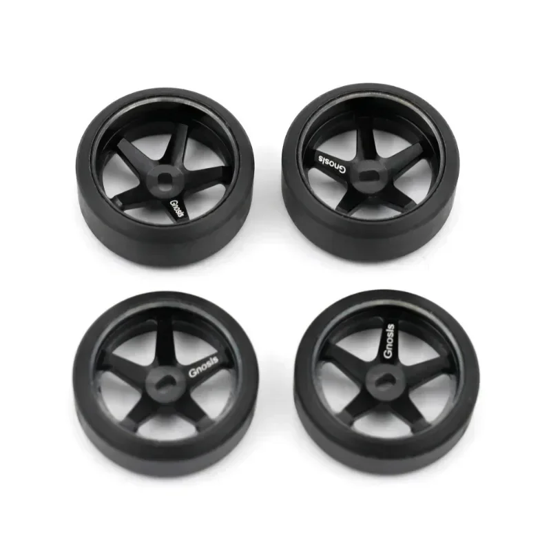 2.5/5.5 Degrees Hard Plastic Drift Tires Metal Wheel Rim for Wltoys 284131 K969 K989 Kyosho Mini-Z 1/28 RC Car Upgrade Parts