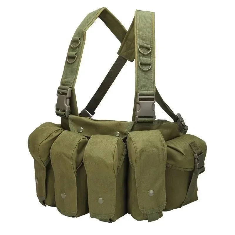 

Vest CS Training Gear Hunting Chest Vest Safe Fast Release AK Belly Pocket Vest Hunting Gear