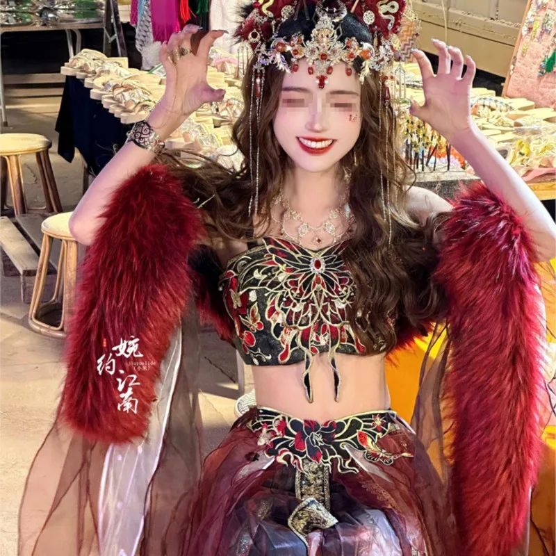 Travel photography exotic style ancient costume sets performance costumes