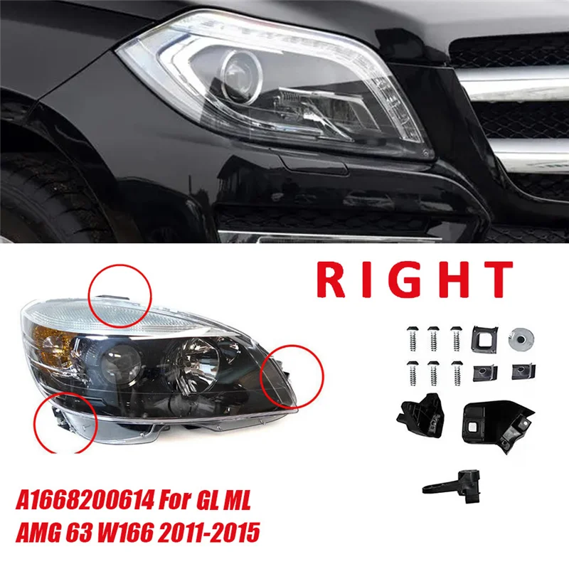 عادي 1 زوج سيارة الجبهة العلوي اكسسوارات A1668200514 A1668200614 لمرسيدس بنز GLS GL ML AMG 63 W166 2011-2015