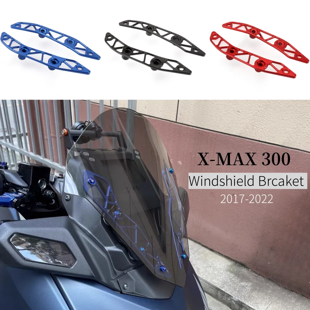 

XMAX300 мотоциклетный алюминиевый кронштейн для лобового стекла, держатель для лобового стекла для Yamaha X-MAX 300 X-MAX 300 XMAX 300, регулятор ветрового дефлектора