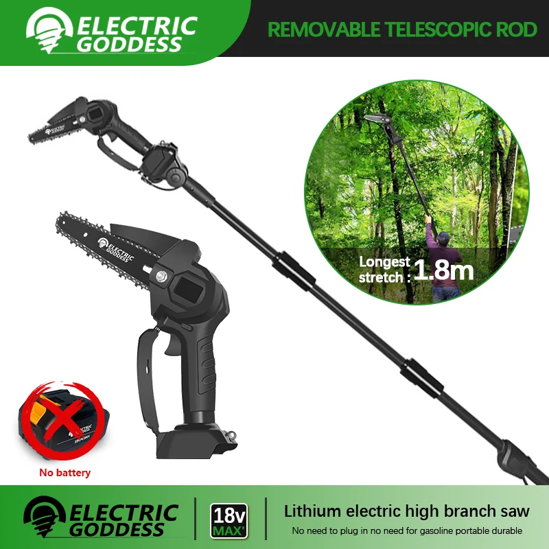 

Electric Goddess Detachable Extension-type Cordless Electric Saw Lithium Electric High Branch Saw For Makita 18V Battery