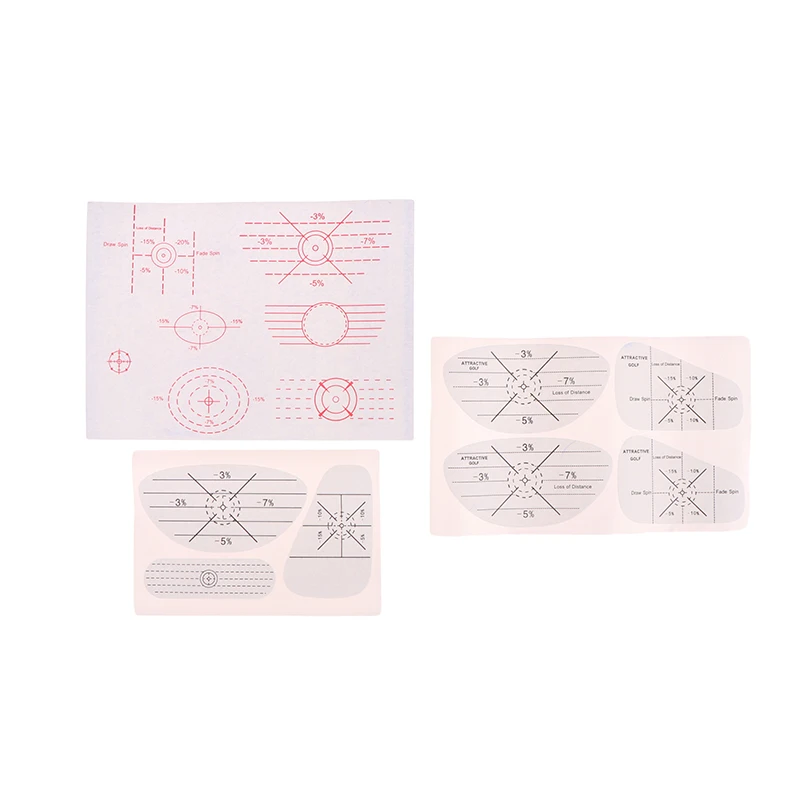 

10Pcs Golf Impact Stickers Oversized Labels Roll Balls Hitting Recorder For Men Women Golf Practice Accessories