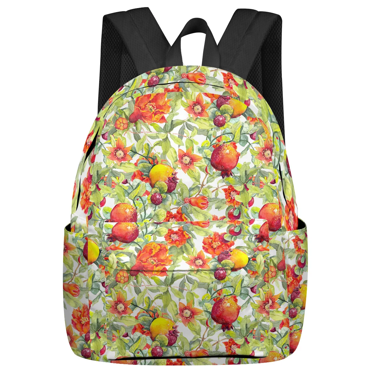 

Summer Fruit Pomegranate Watercolor Backpacks Teenagers Student School Bags Laptop Backpack Men Women Female Travel Mochila