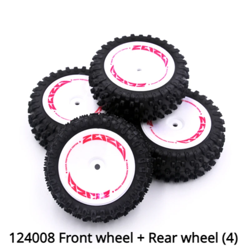 

WLtoys 124008 RC Remote Control Car Tire Hub Parts 124008-2726 Front Wheel 124008-2727 Rear Wheel