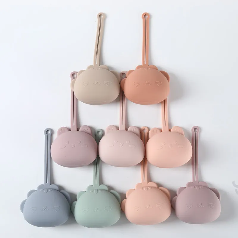 

Чехол для хранения соскиПортативный чехол для хранения детской соски Силиконовый чехол для хранения Соска Противоударный чехол с ремешком