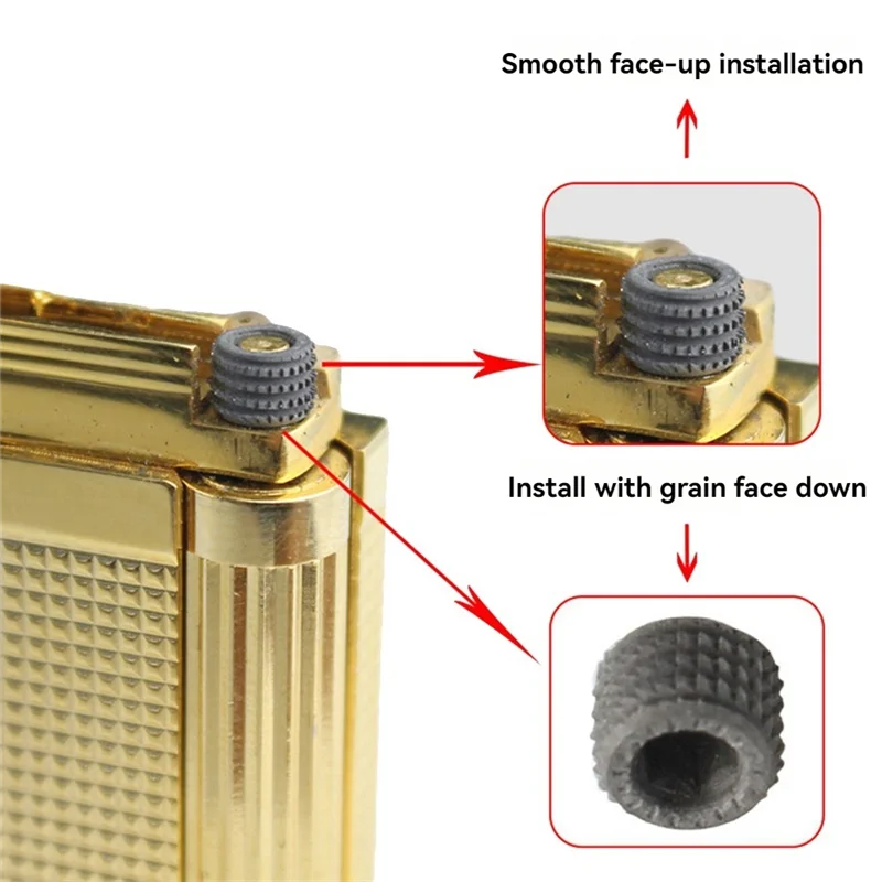 

A67Z 2 шт. стальные круги для зажигалки Dupont L2, запасные аксессуары для внутреннего ремонта, шлифовальные круги