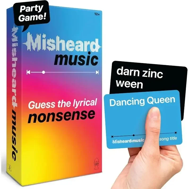 @@Juegos de cartas familiares Tarjetas de juegos musicales hilarantes Juegos de música Misheard Uess The Song Or Artist con 500 tarjetas sin sentido lírico