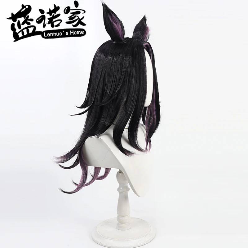 Umamusume Pretty Derby Fenomeno Anime Cosplay Wig Ear Tails Heat Resistant Props Synthetic Hair Halloween Roleplay Party