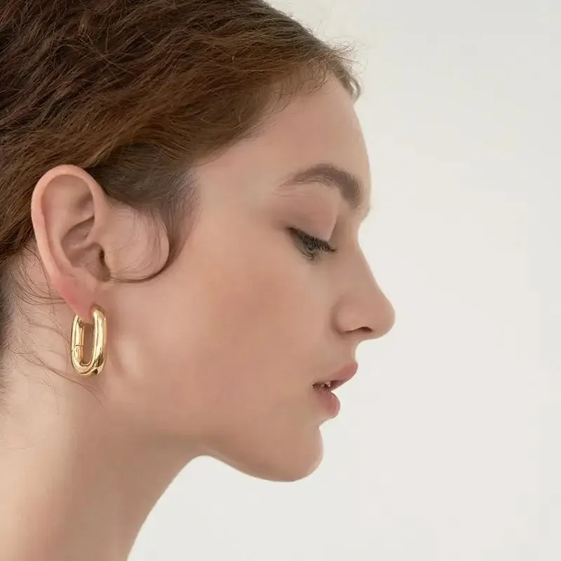 Prevent Allergy Authentic 925 Sterling Silver Earrings Women Trendy Jewelry Vintage Minimalist Party Accessories Wedding Gift