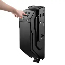 Fingerprint Password Unlock Anti-Burglary Safes With Keys Gun Security Guns Pistol Box Fingerprint/Password Steel Gun Box