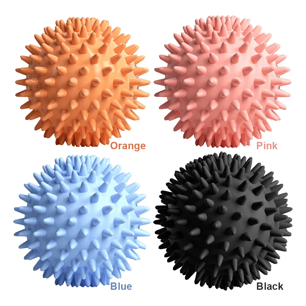 Spiky Massage Ball Spiked Massager Roller High Density Foot Massager Ball 6cm Trigger Point Massager Ball for Plantar Fasciitis