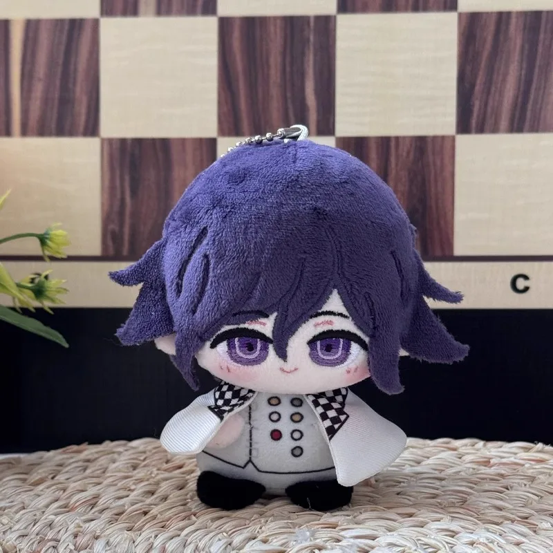 Anime jogo danganronpa3 kokichi oma kawaii cosplay algodão dango boneca chaveiro pingente plushie mini chaveiro brinquedo figuras fãs presente