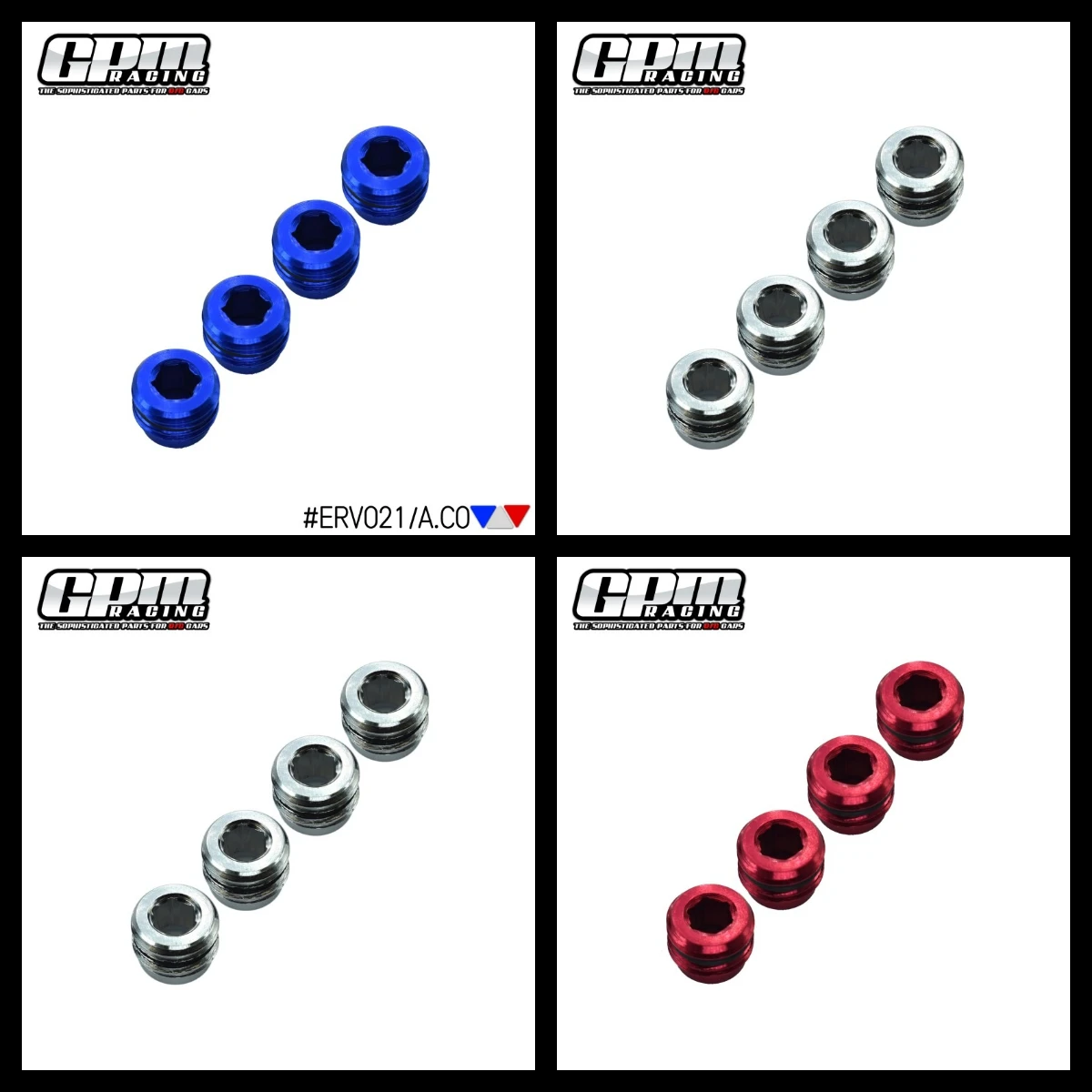 

GPM Alloy Collars With Sealing Rubber Washers For TRAXXAS 1/16 Mini E Revo