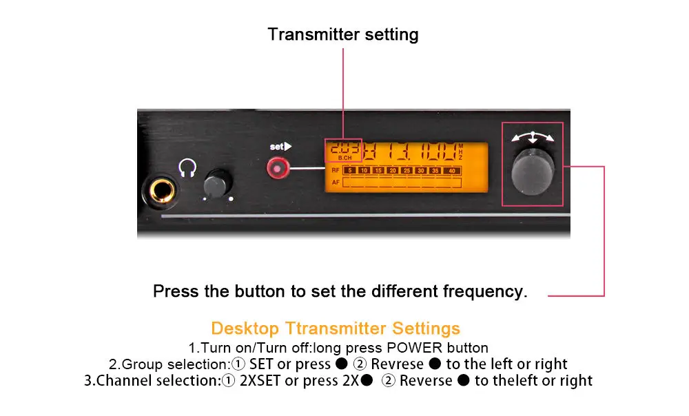New EIF IEM-1200 Monitoring Systems Wireless in Ear Professional Stage Wireless Monitor System 2 Receiver
