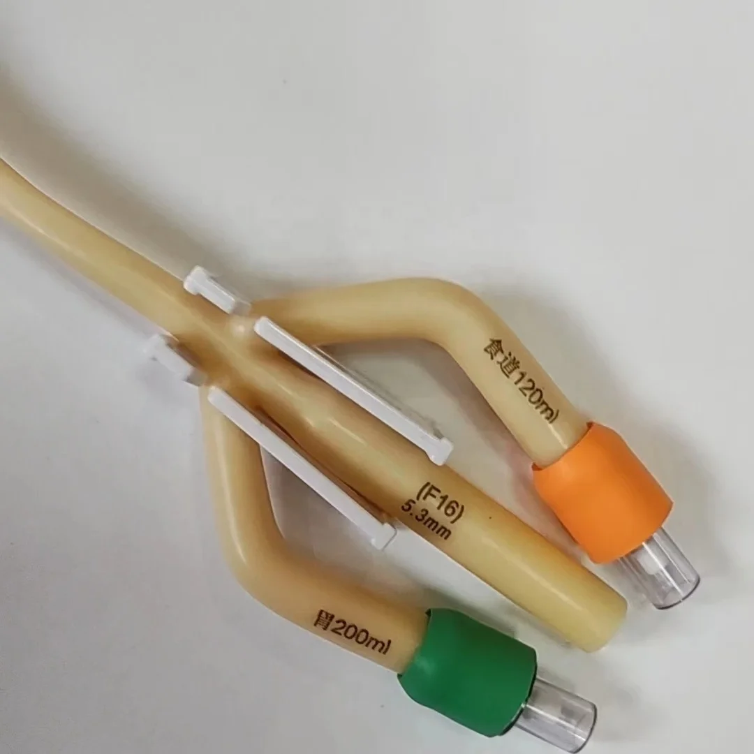 EOS Disinfection Three-lumen Double-Capacity Gastric Tube, Grade II, 16Fr/18Fr/20Fr Medical Consumables