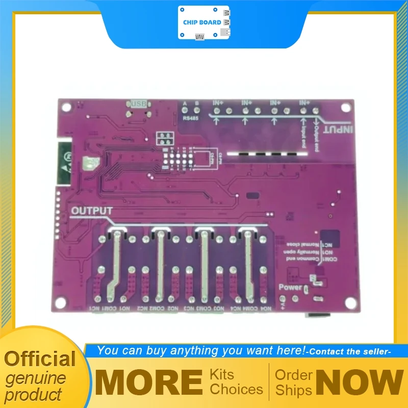 Tindie Maker Go ESP32-C5-EVB, RS485 Board with 4 Relays and 4 Opto Isolated Inputs for Control Systems