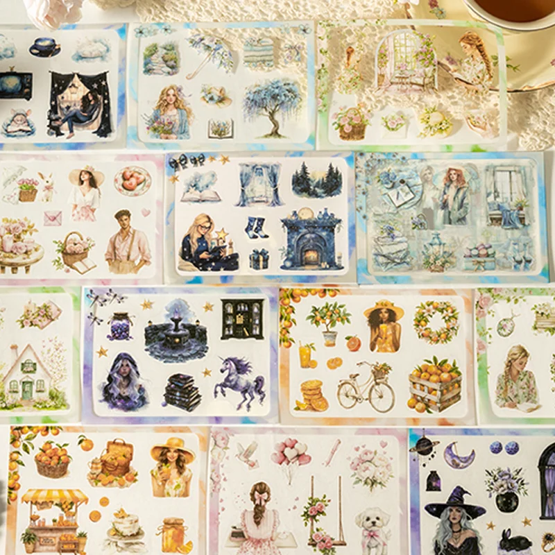 

Бумага Mr, 36 листов/пакет, серия «Путешествие в Мандру», тематическая наклейка «Ландшафтный дизайн», наклейка-книга, канцелярские принадлежности, планировщик, наклейки