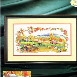 2863Home Fun Cross Stitch Kit Package Greeting Needlework Counted Kits New Style Joy Sunday Kits Embroidery Needle Minder DIY