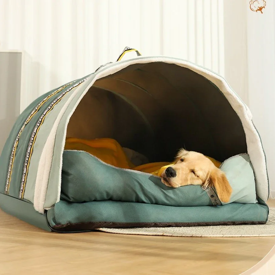 Top Cover Dog Bed Roof Big Size Extension Removable Mattress Jumbo Foldable Entrance Nest Dome Perros Indoor Dog Accessories