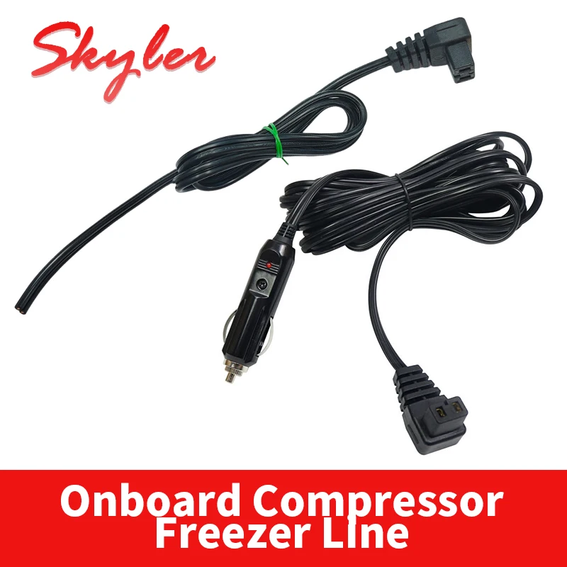 Universal 16AWG Car Compressor Refrigerator Special Plug Wire 12V/24V Pure Copper Car Refrigerator Power Cord Accessories Plug