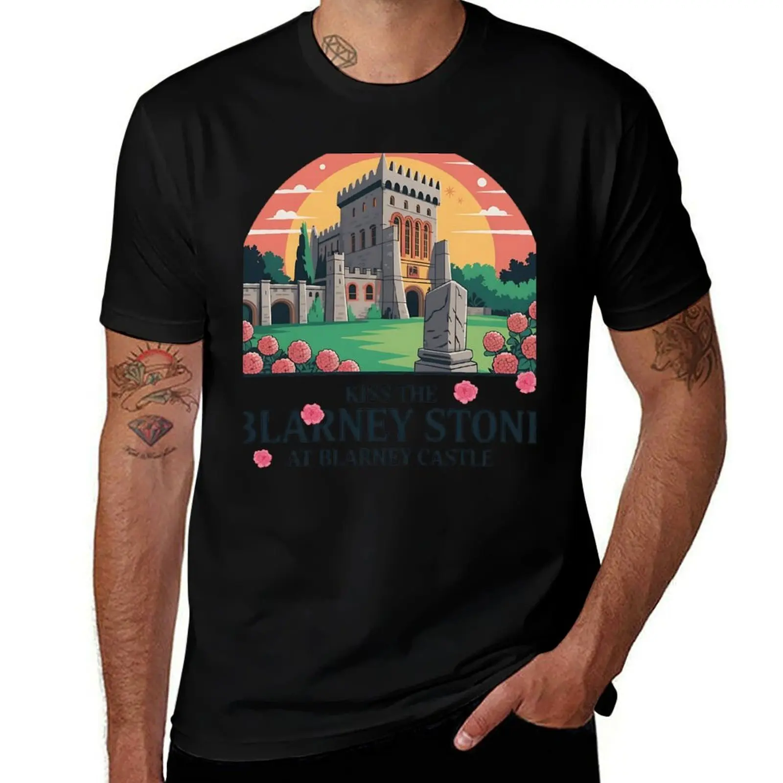 

Irish Roots, Blarney Stone T-Shirt anime shirt cotton graphic tees anime stuff shirts men