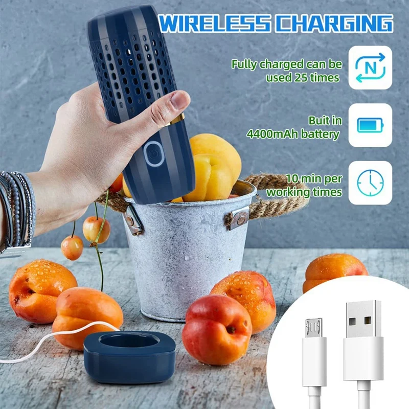 Food And Fruit Washing Machine USB Rechargeable Automatic Cleaning Vegetable Washing Machine Household Cleaning Gadgets