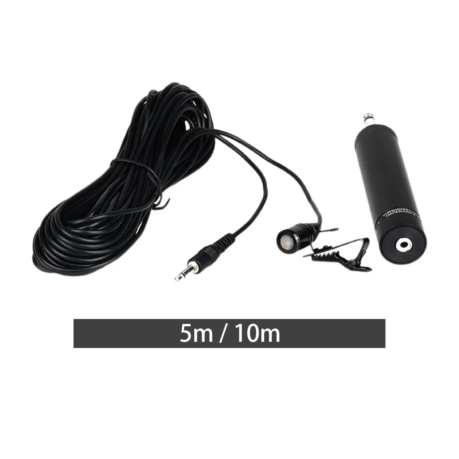 Condenser Microphone W/ Adapter Noise Reduction Speaker Anti Interference with Clip for Violin Guitars Trumpets Clarinet Singing