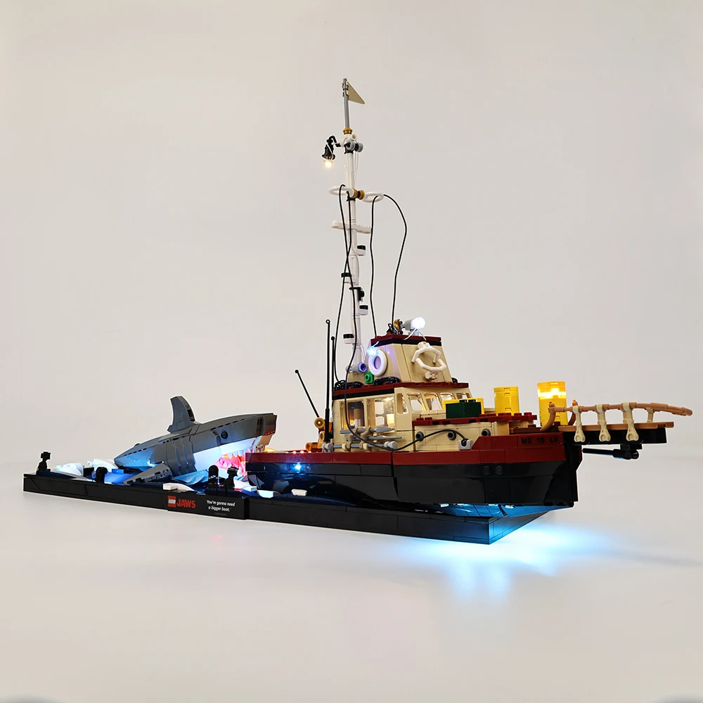 Led-lichtset voor 21350 Jaws DIY led-blokken modelspeelgoedset (alleen verlichtingsset zonder model)