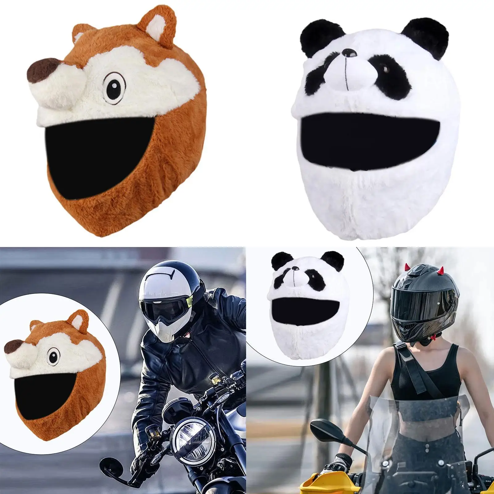 

Generic Cartoon Helmet Cover Fun Rides and Gifts Easy to Install Accessory