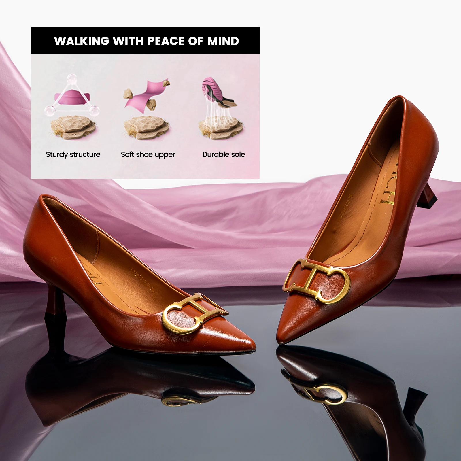 Women\'s Shoes Pointed Toe High Heels Patent Leather Dress Heels Boat Shoes Wedding Shoes Large Size 34-40