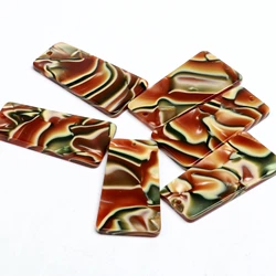 Tortoise Shell Charm,Acetate Acrylic, Trapezoidal pendant ,Boho ,Leopard Print,Earring Parts,Ohrringe finding