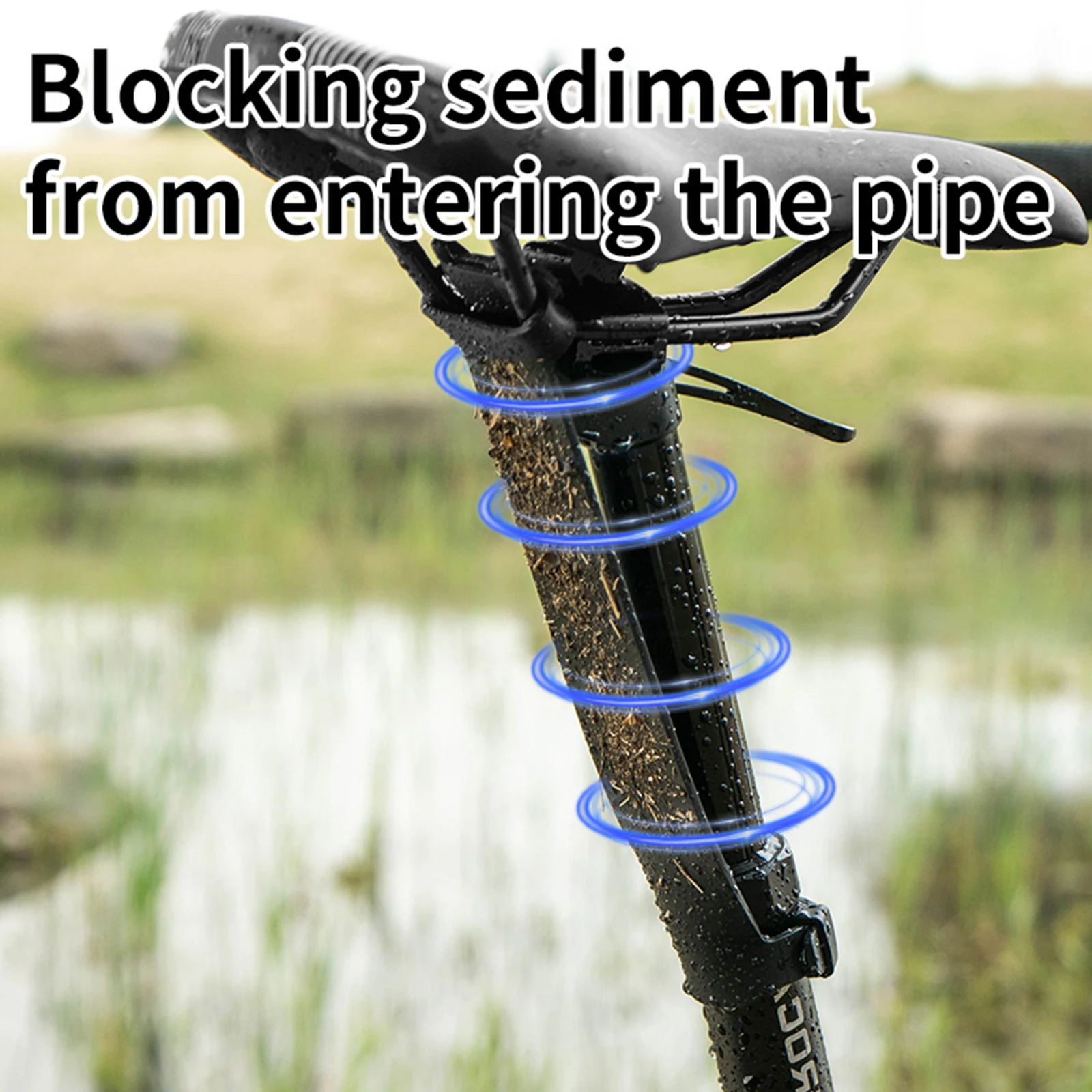 دراجة Seatpost قطعة من نسيج قابل للتعديل الدراجات أنبوب الطين الحصى الحرس دراجة قطارة Seatpost حامي لحطام الدراجة