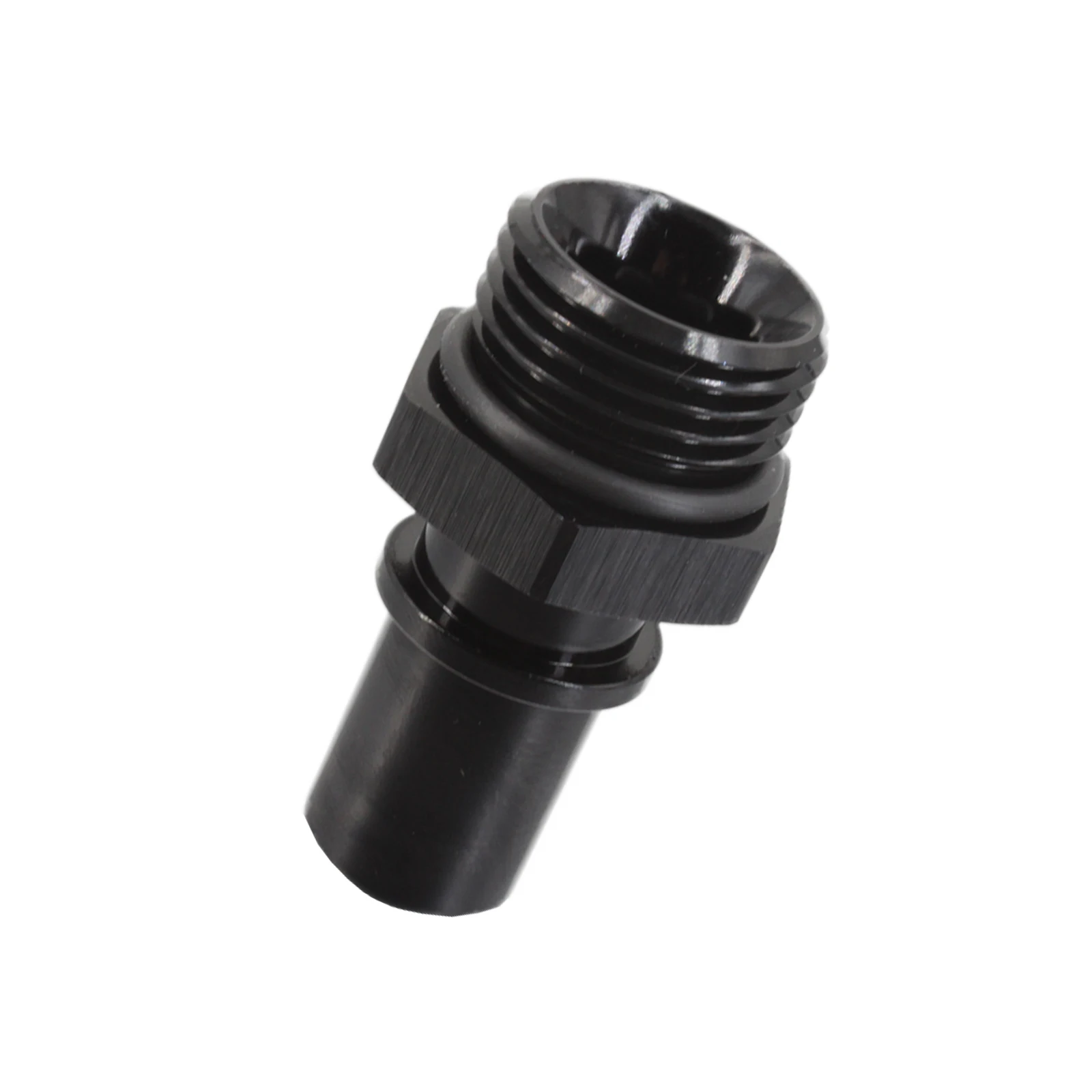 

AN6 AN8 AN10 3/8" 1/2" 5/8" Barb Male Straight Hose Fitting Adapter Aluminum Quick Release Adapter Fitting Hose End Black