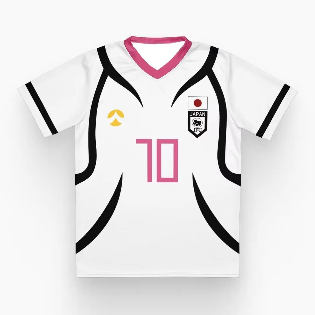 Japanese Anime Blue Lock Men'S&Women'S Soccer Jerseys Tee Ryusei Shidou&Itoshi Sae Role Playing T-Shirt V-Neck Sportswear Top
