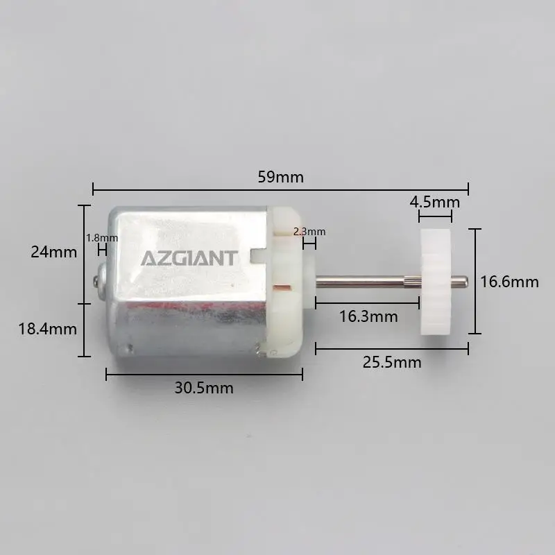 AZGIANT FC-280SD-18165 car Door lock with adjusting motor 25 Teeth gear for Citroën Xsara Picasso Peugeot 306 MK1 plastic cover