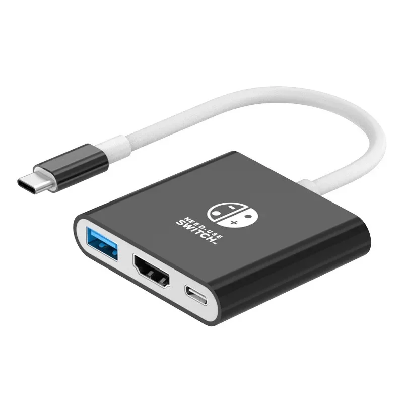 

Док-станция Typec в Hdmi 3 в 1, конвертер видео 4k, док-станция для игровой консоли, компьютерное оборудование, домашнее использование
