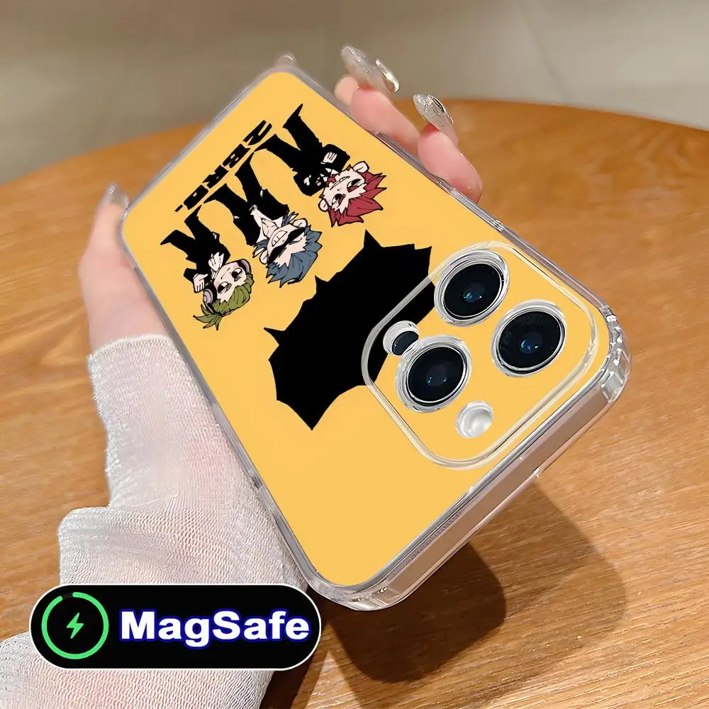 

Чехол для мобильного телефона Anime 2BRO для iPhone 17 16 15 14 13 12 11 Air Pro Max Plus Mini Magsafe, прозрачный, цветной, люксовый