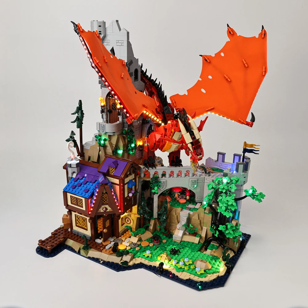 EASYLITE LED-Beleuchtungsset für Red Dragon's Tale 21348 Bausteine Spielzeug Lampenset (Modell nicht im Lieferumfang enthalten)