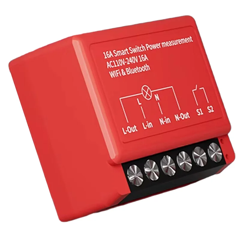 

Умный переключатель Tuya 16A WIFI + BLE Модуль измерения мощности DIY Выключатель синхронизации Smart Life Google Alexa Голосовое управление