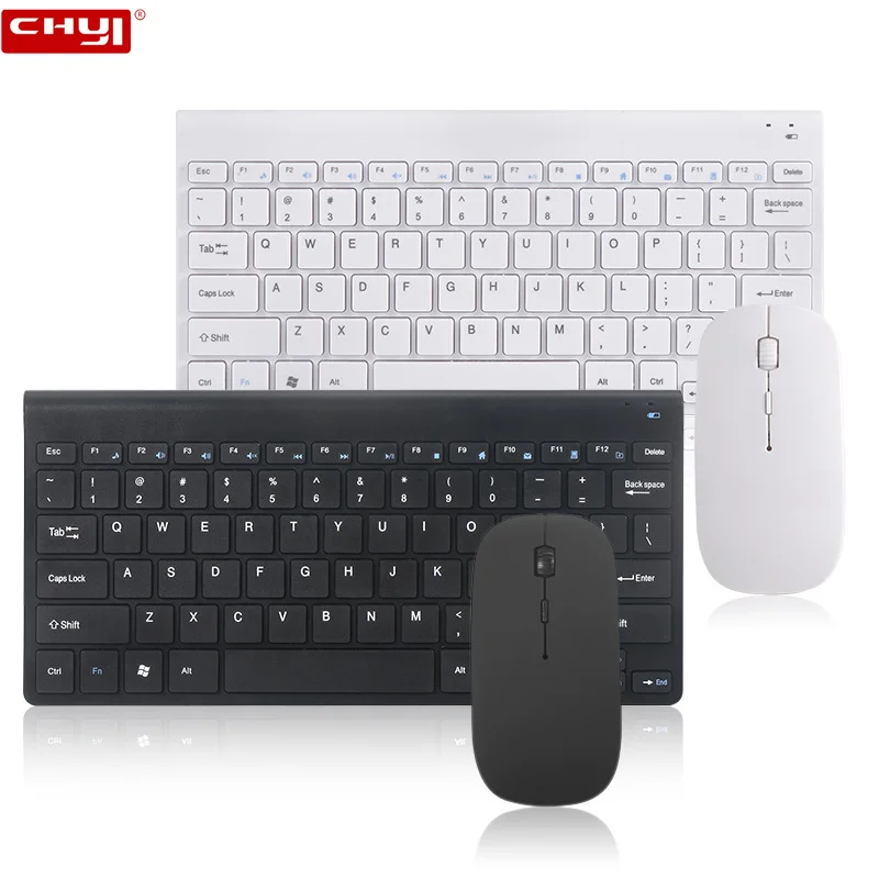 

2.4G Wireless Keyboard and Mouse Set Noiseless Ergonomic Mini Multimedia keyboard with Mouse Combos Kit For Notebook Desktop PC