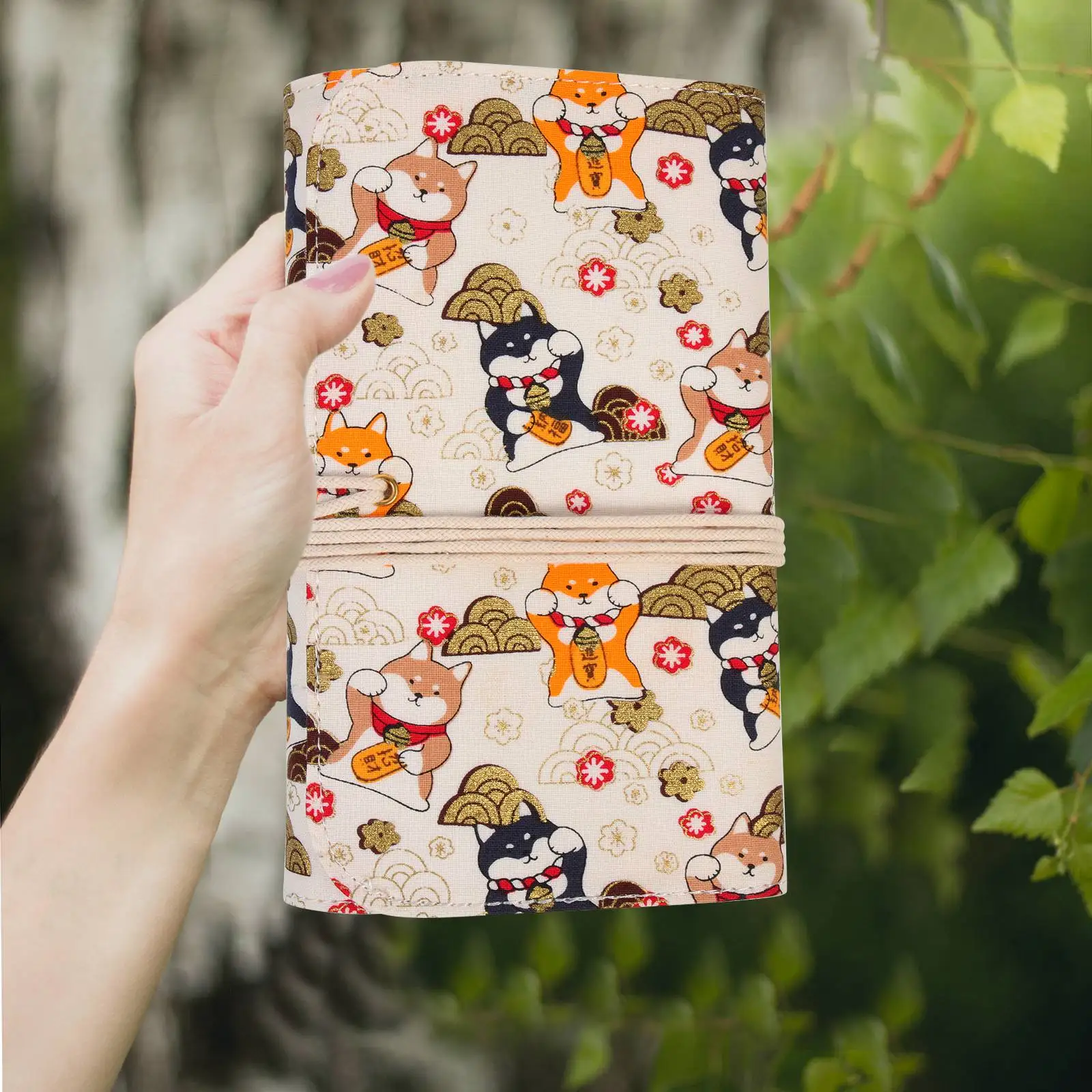 Planner Notepads Size Cotton Linen Cover Japanese Style Money Saving Planner Notebook Organizer Book