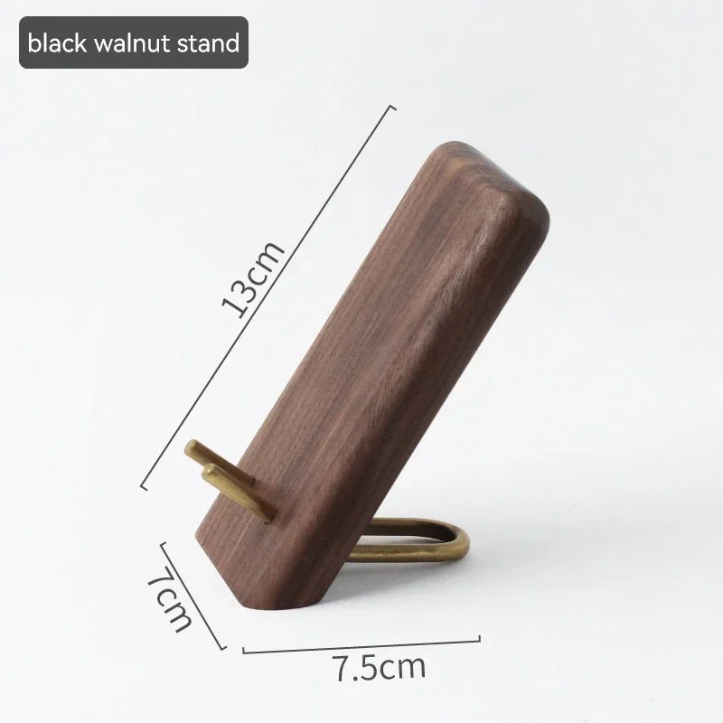 Lazy Desktop Tablet Holder Universal Table Cell Phone Support Mobile Phone Holder Wooden Walnut Stand for iPhone 15 Samsung iPad