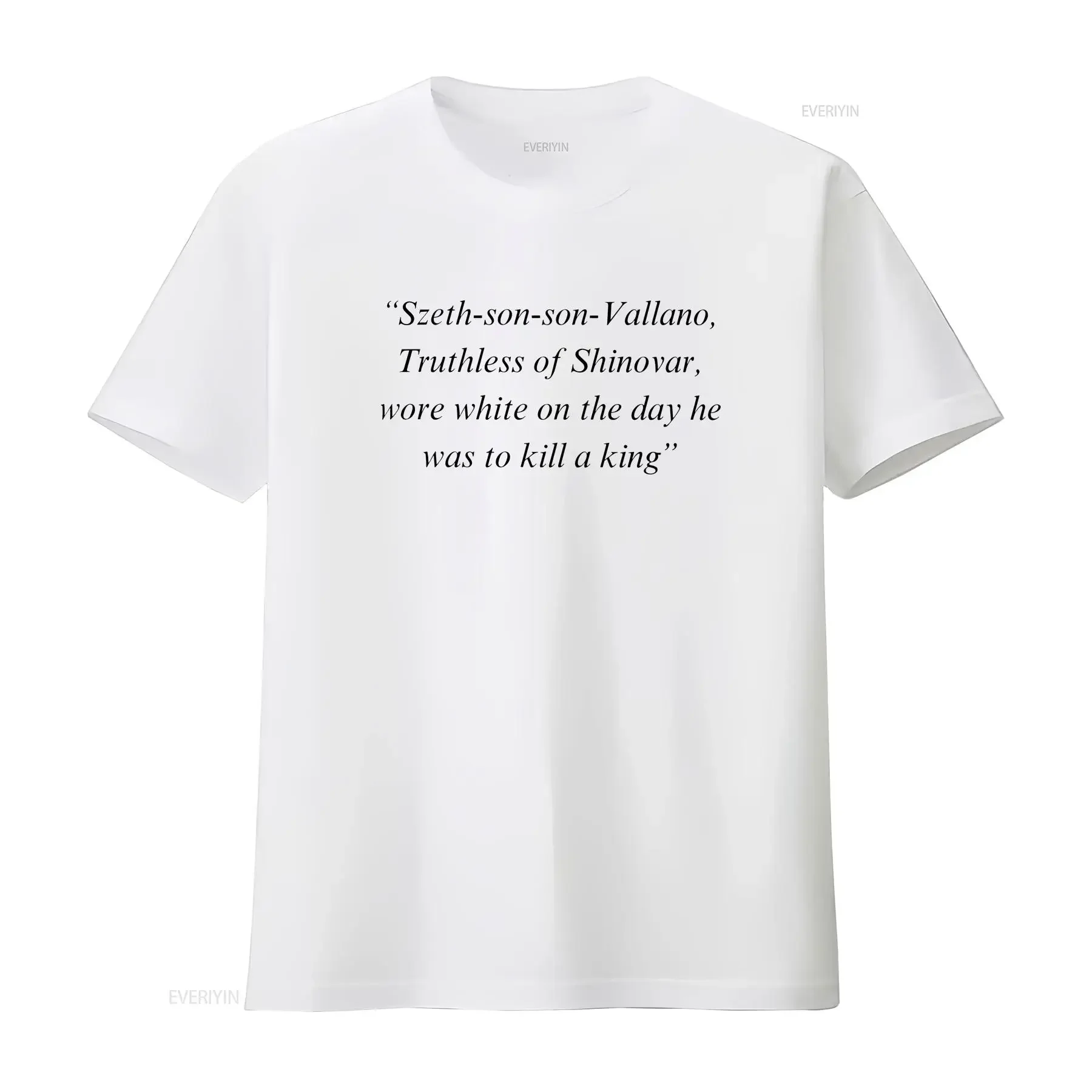 Camiseta Szeth son Vallano usava blanca en el día, él era matar un rey Stormlight Archive Way of Kings Brandon Sanderson